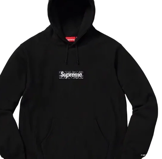 Box 19FW Hoodie Hoodie M S Black XL L Flower Grey Cashew Bandana Logo 1007